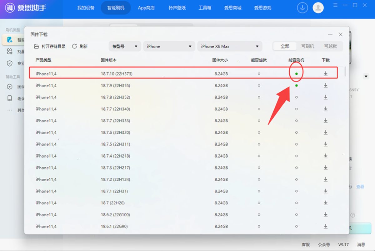 爱思助手 APP 导出或工具界面示意